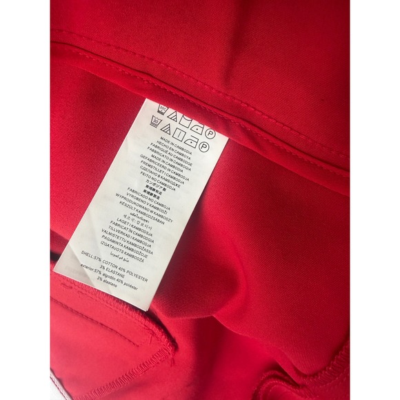 Michael Kors Samantha Red Ankle Pants Plus Size 24W Straight Leg Trousers - Picture 11 of 12